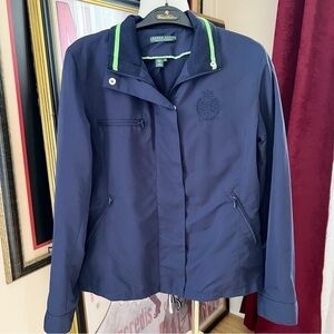 Lauren Active: Versatile and Timeless Navy Blue Activewear Jacket Size Small